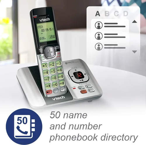 Vista 5 de Teléfono inalámbrico VTech DECT 6.0, Plateado