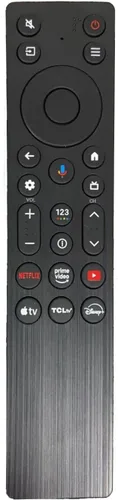 RC923A FMB1 - Control remoto de voz de repuesto compatible con TCL Smart TV QLED QLED Mini Google TV, Series Q77K, QM6K, QM5K Negro