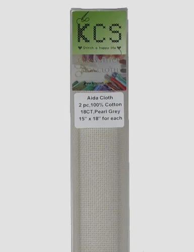 Vista 142 de KCS 2 cajas de tela de costura de algodón para punto de cruz de 15 x 18 pulgadas (blanco antiguo, 11 unidades)