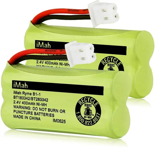 iMah BT183342/BT283342 2.4V 400mAh Ni-MH Batería compatible con AT&T CL82207 EL52100 EL50003 VTech CS6709 CS6609 CS6409 BL102-3 Reemplazo de la