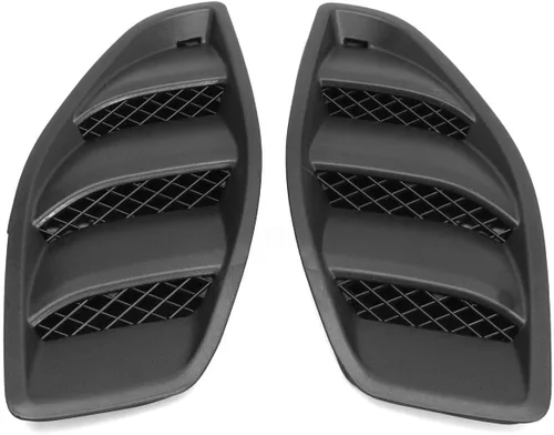 Vista 3 de Cubierta de ventilación de capó de plástico ABS para Jeep JK Wrangler 2007-2017 JK Parte # 68185319AB 68185319AA 68185318AB 68185318AA, rejillas