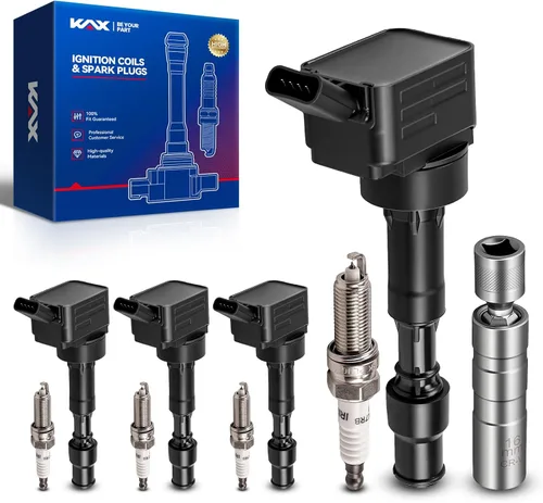 Vista 25 de KAX Paquete de 4 bobinas de encendido para Chevrolet Equinox 2010-2017 2.4L, Malibu 2007-2014 2.4L/2.2L, GMC Terrain 2010-2017 2.4L, cobalto
