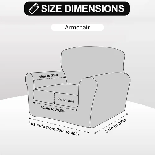 Vista 6 de FestiCorp Funda para Sofá, Fundas de Terciopelo para Sofá para Perros, Fundas Elásticas para Sofá, Fundas Gruesas de Muebles para Mascotas, Funda