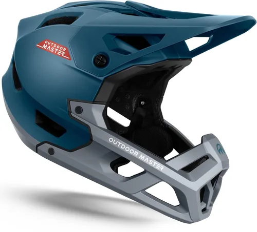 OutdoorMaster Casco integral de bicicleta de montaña para hombres y mujeres - Dos almohadillas de mentón extraíbles, Casco de bicicleta de montaña