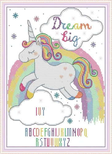 Vista 13 de ITSTITCH Kits de punto de cruz estampados, 11 quilates, 13 x 17 pulgadas, 100% algodón, kits de iniciación de bordado con patrones fáciles