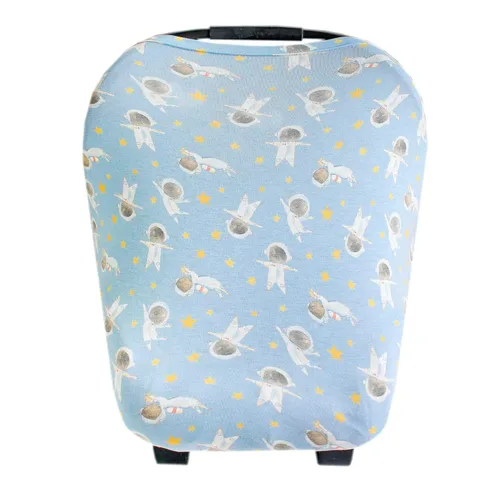 Vista 10 de Copper Pearl Funda multiusos: fundas de asiento de automóvil, funda de lactancia y funda de cochecito para el sol, tela elástica, uso para todas