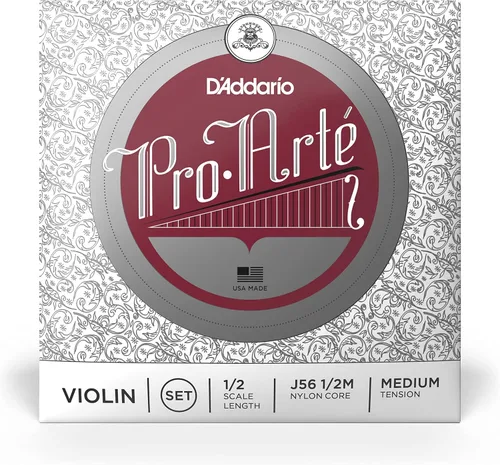 Vista 2 de D'Addario J56 1/2M Pro-Arte Cuerdas de Nylon para Violín, Mediano