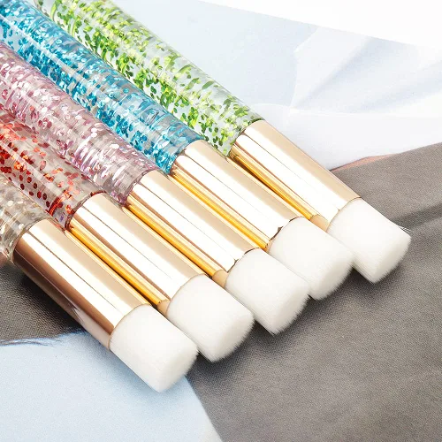 Vista 6 de 30 cepillos de champú de pestañas de cristal, cepillo de limpieza de pestañas, cepillos de maquillaje suaves para limpieza de extensiones