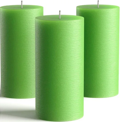 Vista 13 de Melt Candle - Velas de pilar, paquete de 3, velas sin perfume para el hogar, iglesia, bodas y más, 3 x 3 pulgadas, marfil