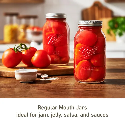 Vista 3 de Ball Tarros Mason de 32 onzas con tapas y bandas