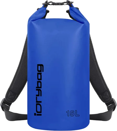 Vista 28 de IDRYBAG Bolsa seca para kayak impermeable 2L/5L/10L/15L/20L, pequeña bolsa impermeable para navegación