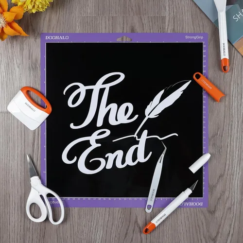 Vista 8 de DOOHALO - Alfombrilla de corte para máquina de Cricut y Cricut Explore Air2/One, máquina de corte inteligente Expression, de 12 x 12 pulgadas