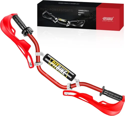 Vista 7 de RUTU - Kit universal de 7/8" CNC para manillar y protectores de motocicleta con empuñaduras, almohadilla para el pecho, abrazadera