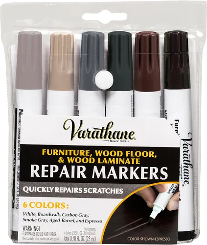 Varathane 374189 Kit de Marcadores de Reparación de Tinte de Madera, Tonos Fríos Surtidos