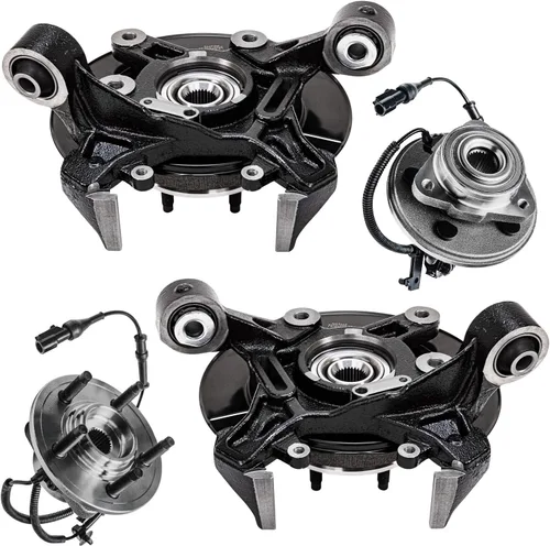 Vista 399 de Detroit Axle - Kit de cubos de rodamiento de rueda delantera de 6 piezas para Dodge Dart 2013-2016, Chrysler 200 2015-2017, 2 cojinetes de rueda