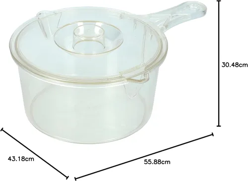 Vista 6 de Kitchen Craft 5028250154163 - Cacerola para microondas (30.4 fl oz), transparente