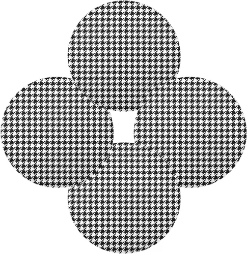 Vista 2 de Manteles individuales de pata de gallo con patrón de superficie para mesa de comedor, mantel individual protector de calor, mantel individual