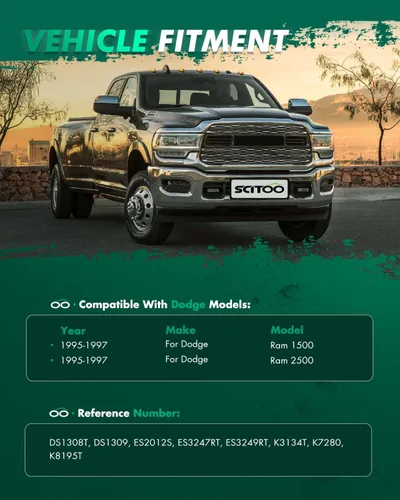 Vista 2 de SCITOO Kit de suspensión de 12 piezas para Dodge Ram 1500 2500 4WD