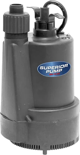 Vista 8 de Superior Pump 91570 Bomba sumergible termoplástica de utilidad de 3300 GPH, 1/2 HP con cable de 10 pies