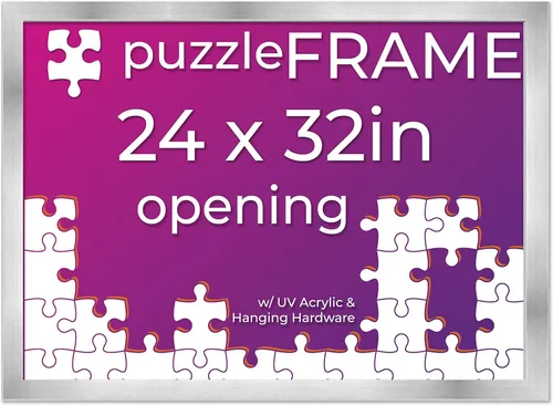 Vista 18 de Poster Palooza Kit de marco de rompecabezas de 11.25 x 38.25 pulgadas. El kit incluye hojas de pegamento para rompecabezas, marco de rompecabezas