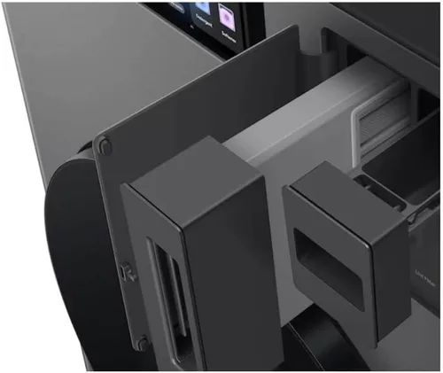 Vista 4 de Samsung WD90F53AVB - Combo de lavadora/secadora de carga frontal negra cepillada de 5.3 pies cúbicos