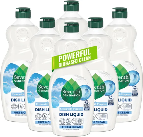 Vista 11 de Seventh Generation Jabón Líquido para Platos Ralladura de Clementina Hierba Limón Jabón Líquido Lavavajillas 19 oz