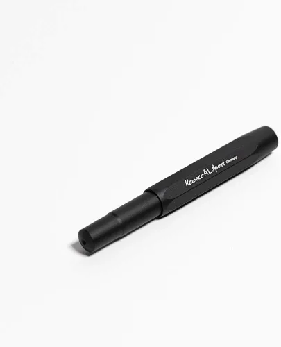 Vista 4 de Kaweco AL Sport - Pluma estilográfica, punta fina, clip octogonal (cromado)