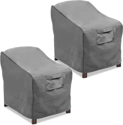 Vista 13 de Vailge Fundas para sillas de patio, fundas para asiento profundo de salón, resistentes e impermeables, fundas para muebles de patio al aire libre