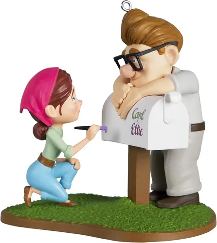 Hallmark - Adorno de Navidad de plástico para recuerdo 2022, Disney/Pixar Up Carl & Ellie