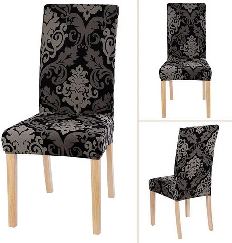 Vista 5 de SearchI Juego de 6 fundas impermeables para sillas Parsons de comedor, fundas elásticas para sillas Parsons extraíbles y lavables, fundas