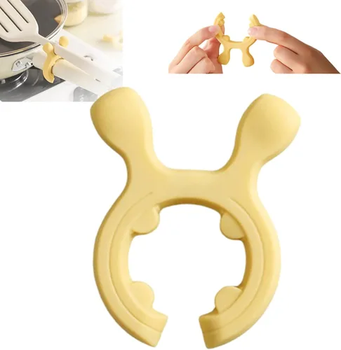 Vista 12 de Estante multifuncional de silicona para espátulas con mango de olla para Verde