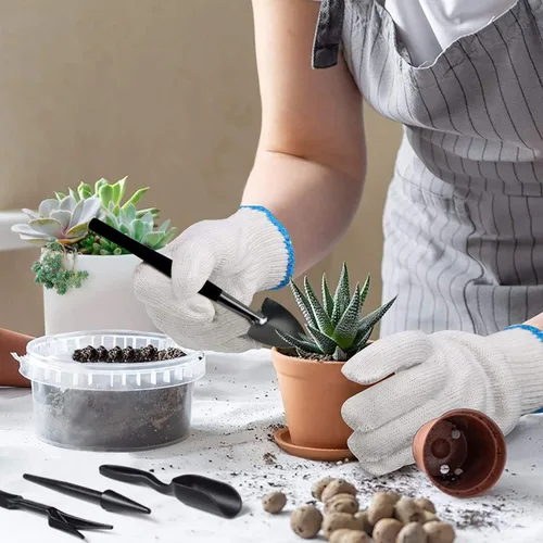 Vista 7 de Succulent Tools, 13 piezas de mini herramientas de jardín, juego de herramientas de trasplante, kit de cuidado de suculentas para plantas