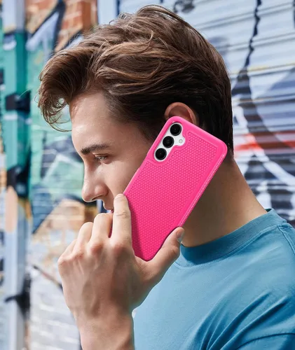 Vista 585 de FNTCASE Funda para teléfono Galaxy A14-5G: cubierta antideslizante de doble Azul