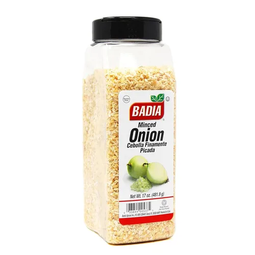 Badia Cebolla picada, 17 oz – Copos de cebolla deshidratados para cocinar y condimentar – rico sabor salado