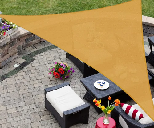 Vista 17 de AsterOutdoor - Toldo parasol rectangular de 16 x 16 pies, Toldo con bloqueador ultravioleta para patio, patio trasero, césped, jardín, actividades