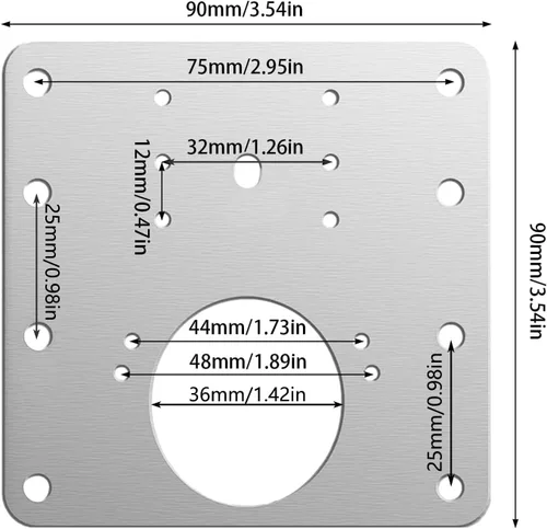 Vista 5 de Kit de placa de reparación de bisagras de gabinete de acero inoxidable de 8 piezas con tornillos y herramientas de montaje para armarios y puertas