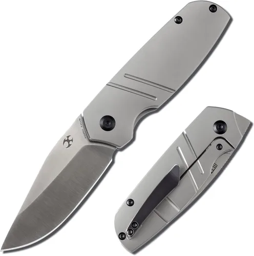 Vista 8 de KANSEPT Turaco - Cuchillos plegables de bolsillo para hombres, EDC cuchillo plegable de 2.85 pulgadas CPM-S35VN Material Cuchillo plegable