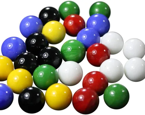 Vista 5 de Mega Juego de Canicas de Repuesto de 0.551 in - Vidrio Sólido - 60 Piezas - Damas Chinas, Manualidades (Multi)