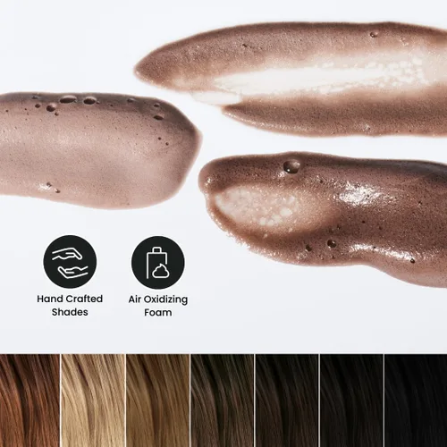 Vista 4 de True Sons Espuma de Tinte para el Cabello para Hombres - Aspecto Natural - Sin Esfuerzo, Kit de Tinte Multiusos con Aplicador de Refuerzo