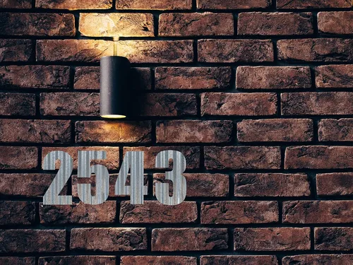 Vista 5 de Letra de metal corrugado (6 pulgadas, 0)