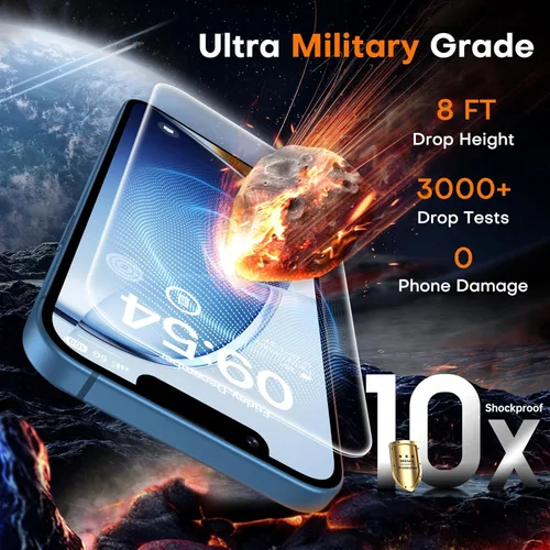 Vista 83 de TOCOL Protector de pantalla de privacidad para 15 Pro Max, 6.7 pulgadas, dureza 9H, grado militar, inastillable, vidrio templado HD, cobertura