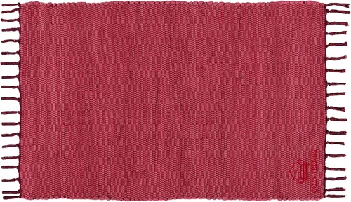 Vista 7 de Alfombra de trapo de algodón hecha a mano de 24 x 36 pulgadas, alfombra multicolor de 2 x 3 pies, tejida a mano, lavable y reversible para sala