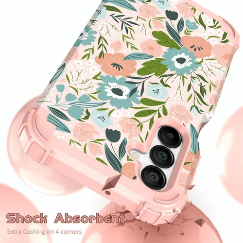 Vista 18 de Hocase Funda para Galaxy A13 5G, resistente a prueba de golpes, protección de goma de silicona suave, funda protectora híbrida de plástico duro