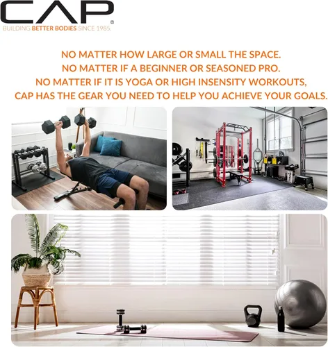 Vista 8 de CAP Puzzle Exercise Mats 3/4” Thick EVA Interlocking Foam Tiles for Home Gym Flooring Multiple Options