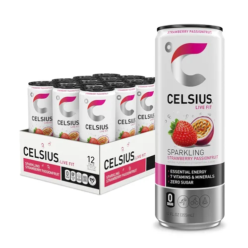 Vista 47 de CELSIUS Sparkling Fantasy Vibe, bebida energética esencial funcional, 12 onzas líquidas (paquete de 12)