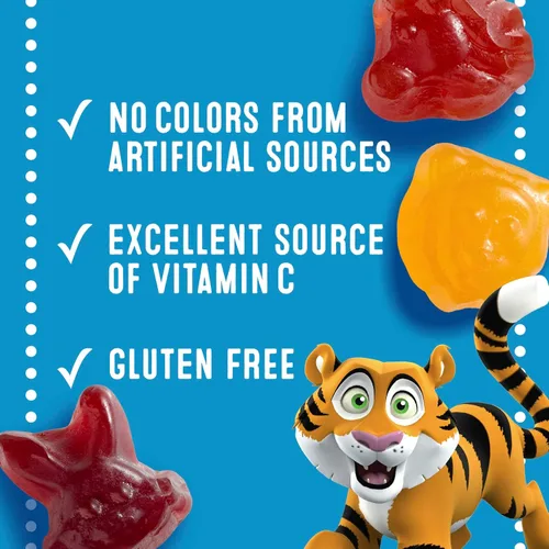 Vista 6 de Mott's Snacks con sabor a frutas, frutas variadas de animales, aperitivo sin gluten, paquete familiar, 40 unidades, 32 onzas