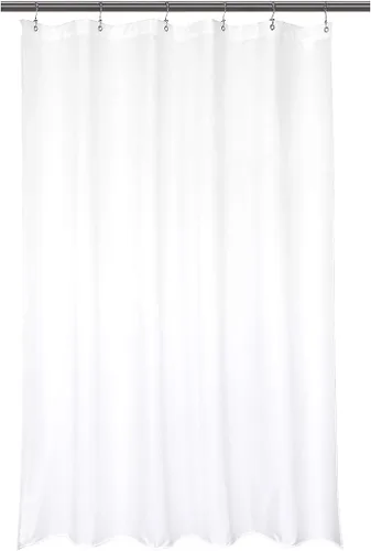 Vista 23 de Barossa Design Cortina de ducha de tela impermeable o forro de microfibra de 72 pulgadas de ancho x 80 pulgadas de alto, extra larga, calidad