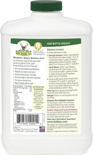 Vista 3 de Repelente concentrado de ciervos - Bobbex Concentrado disuasorio de ciervos, wapitíes y alces (32 onzas) B550100