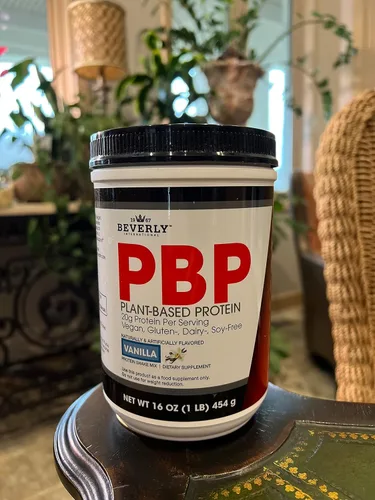 Vista 6 de Beverly International PBP, proteína a base de plantas. Vegano, gluten, lácteos, sin soja. Gran sabor a vainilla, suave, fácil de digerir, 0.74 oz