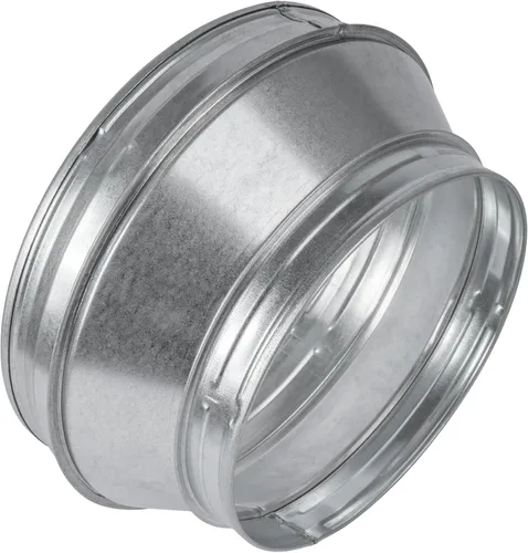 Vista 11 de Reductor de conducto redondo de 6 a 4 pulgadas - Aumentador de tubería de acero galvanizado de ajuste macho - Acoplamiento para sistemas
